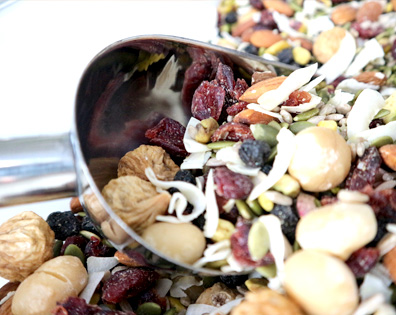 Dried fruit and nuts